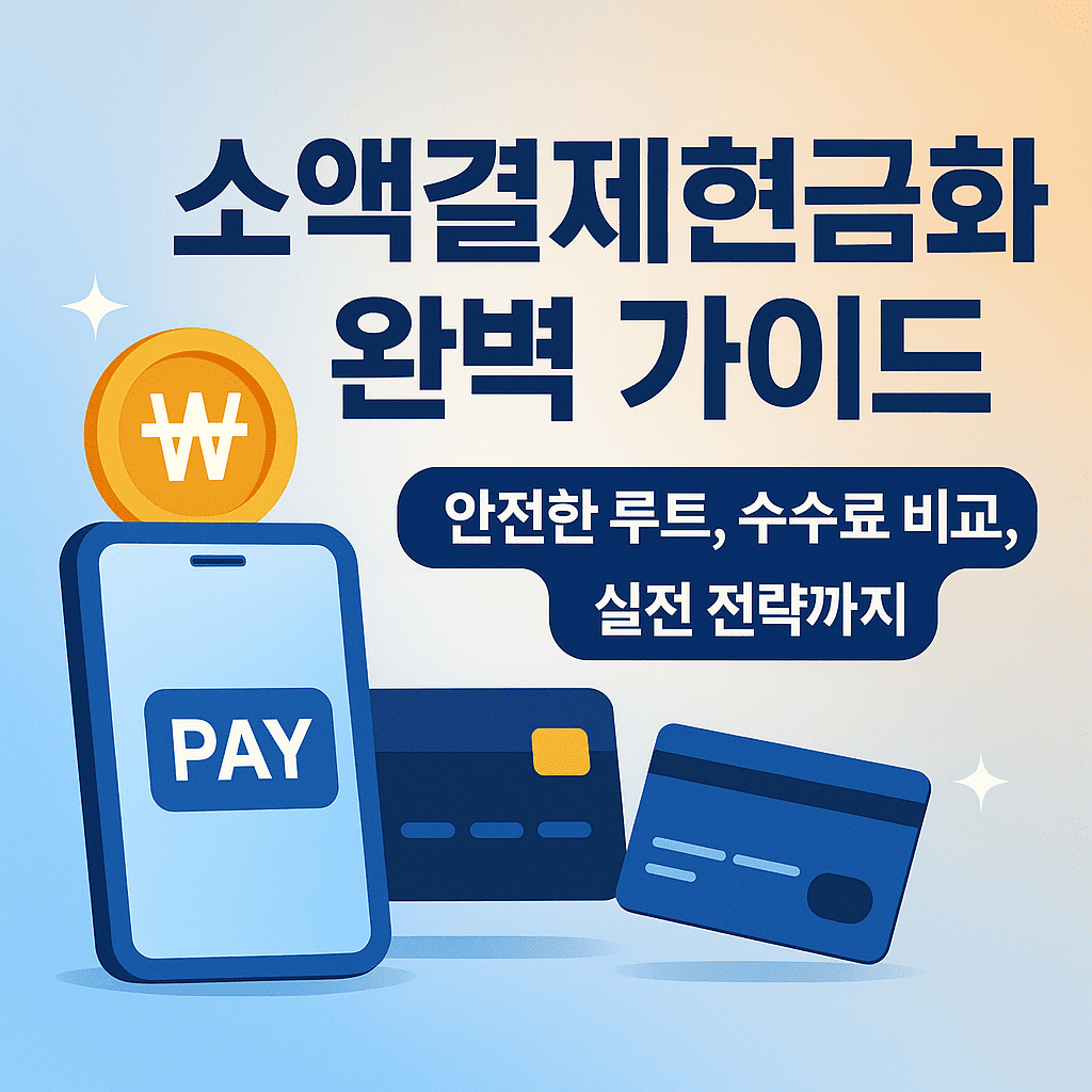 소액결제현금화의 모든 것 합리적인 선택을 위한 실전 가이드